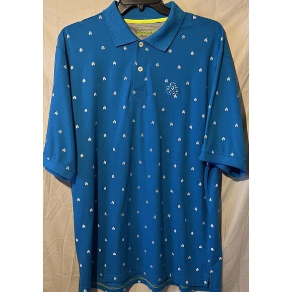 Men's Akademiks Blue Short Sleeve Polo Shirt Size 3XLrg - Picture 2 of 5